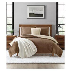 UGG Brody Reversible Full / Queen Comforter Set 5 Piece Plush MSRP $170